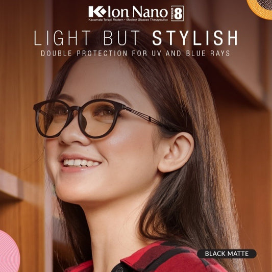 What is the negative ion technology of K-lon Nano glasses?