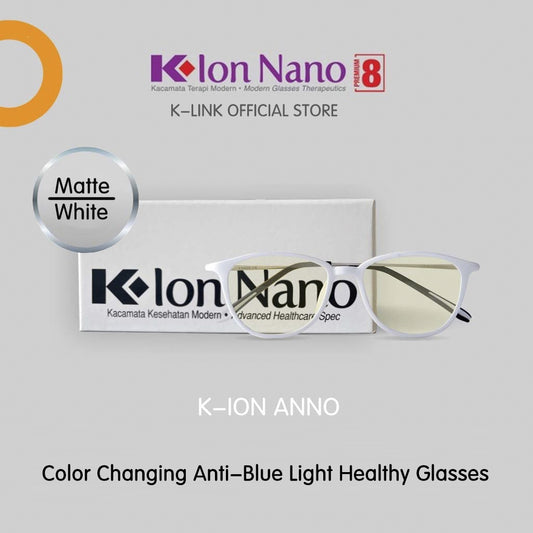 K-ION NANO PREMIUM 8 White frame color changing Klon nano glasses K-LINK K-lon nano ORIGINAL  Klonnano kion nano kionnano