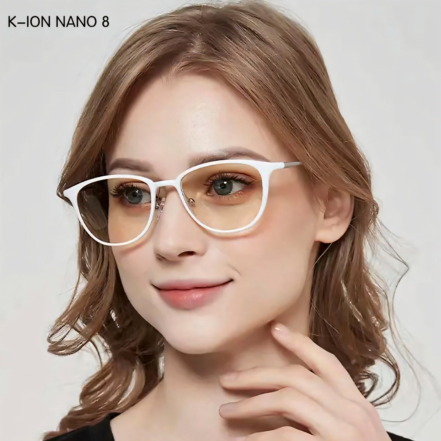 K-ION NANO PREMIUM 8 White frame color changing Klon nano glasses K-LINK K-lon nano ORIGINAL  Klonnano kion nano kionnano