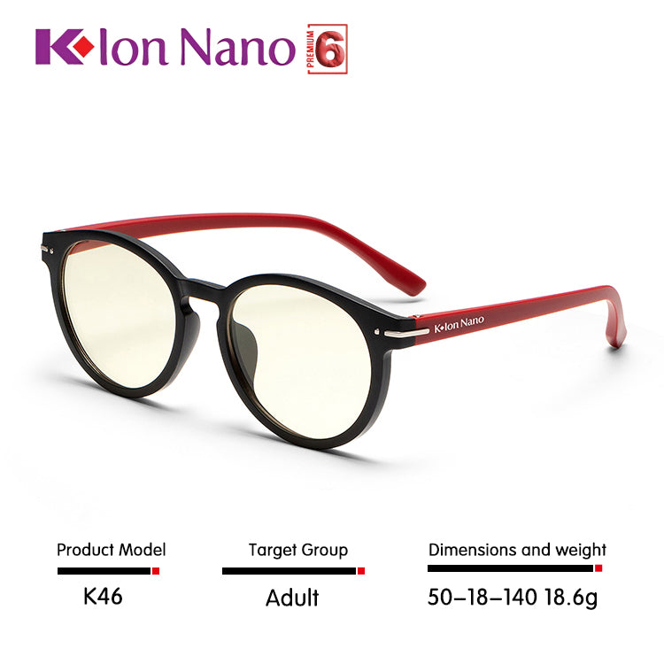 K-ION NANO PREMIUM 6 Round frame Glasses Klon nano  K-LINK K ION NANO Kacamata Kesihatan K-lon nano  Klonnano kion nano kionnano