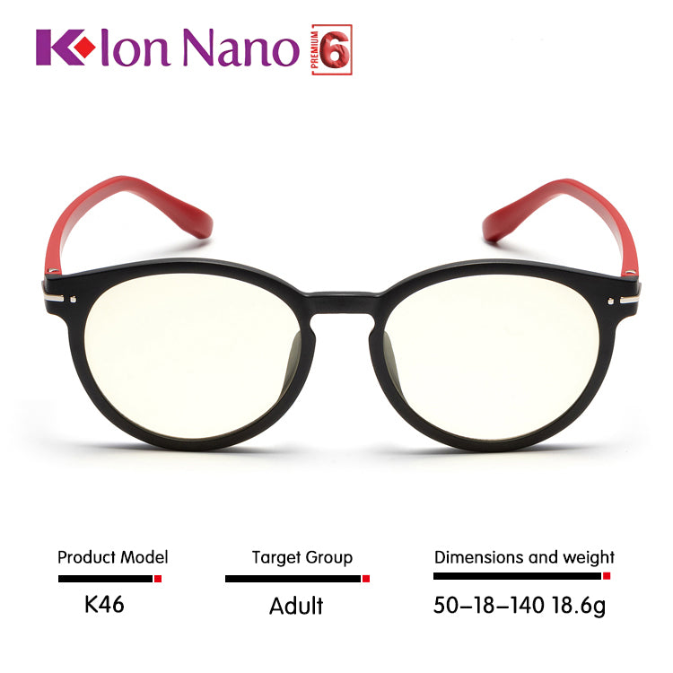 K-ION NANO PREMIUM 6 Round frame Glasses Klon nano  K-LINK K ION NANO Kacamata Kesihatan K-lon nano  Klonnano kion nano kionnano