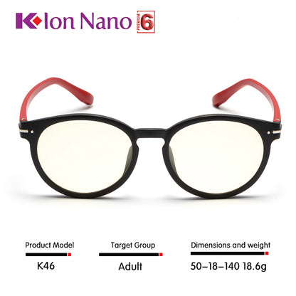 K-ION NANO PREMIUM 6 Round frame Glasses Klon nano  K-LINK K ION NANO Kacamata Kesihatan K-lon nano  Klonnano kion nano kionnano