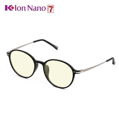 K-ION NANO PREMIUM 7 Black Round Frame Glasses Klon nano Kacamata Kesihatan K-lon nano K-LINK ORIGINAL  Klonnano kion nano kionnano