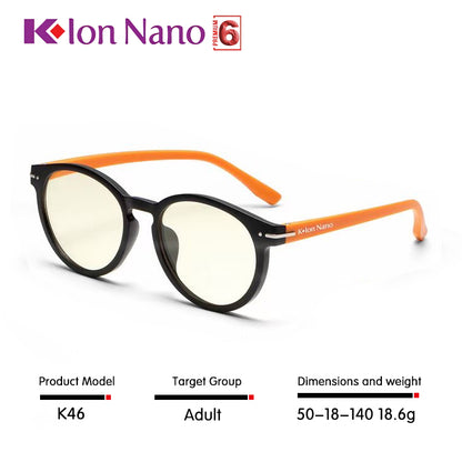 K-ION NANO PREMIUM 6 Round frame Glasses Klon nano  K-LINK K ION NANO Kacamata Kesihatan K-lon nano  Klonnano kion nano kionnano