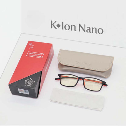 K ION NANO SPEC PREMIUM 8 glasses Bright black square frame Klon nano K-LINK ORIGINAL  Klonnano kion nano kionnano